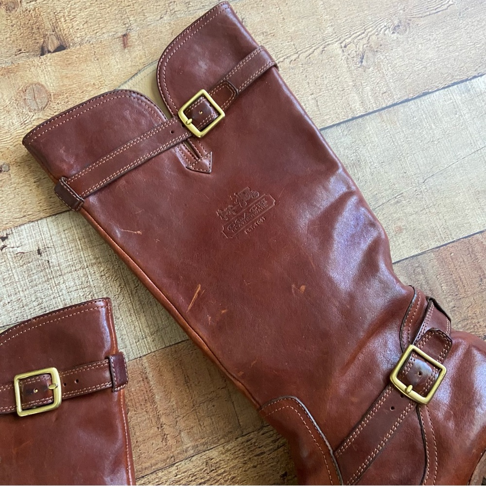 Coach Whitley Rider Boots 9.5 - Picture 2 of 9